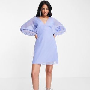 ASOS DESIGN soft batwing mini dress size 4 NWT